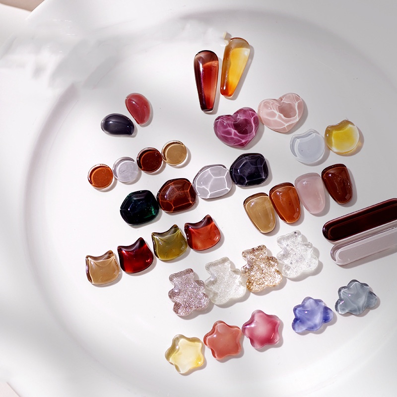 Nail Art Viral - 40 Uds. De cristal transparente para