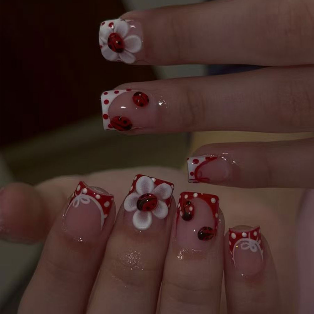 Nail Art French - 24 piezas por juego. Pegatinas Rectangulares