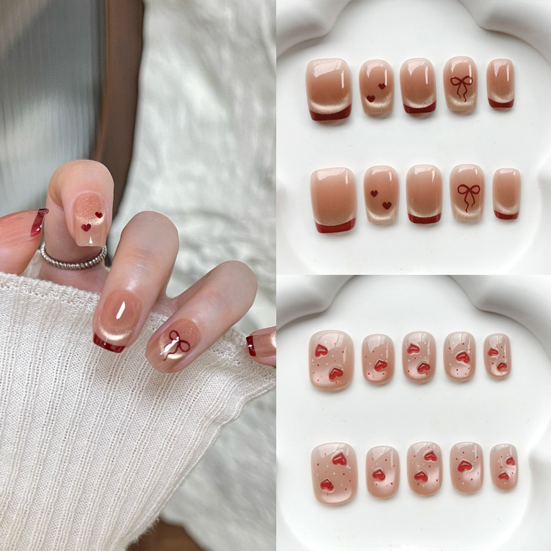 Nail Art French - 10 Uds. de Uñas Postizas Estilo