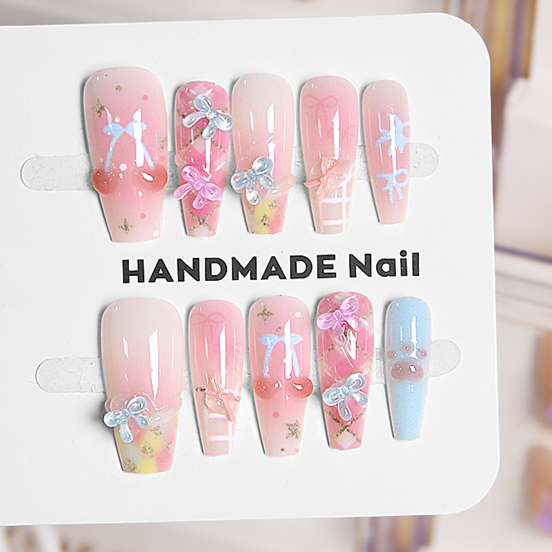 Nail Art French - 10 Uds. Uñas Postizas Francesas de