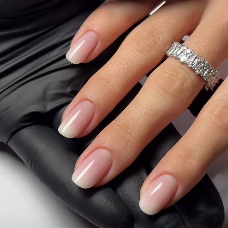 Nail Art French - 24 Uds. De uñas desmontables con
