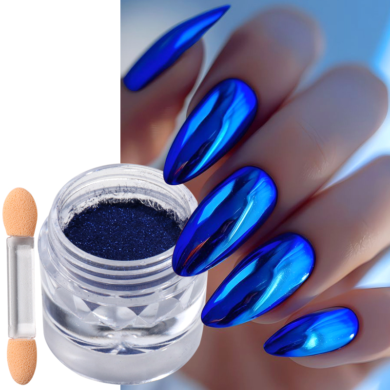 Nail Art Queen - Polvo de Uñas con Efecto Espejo