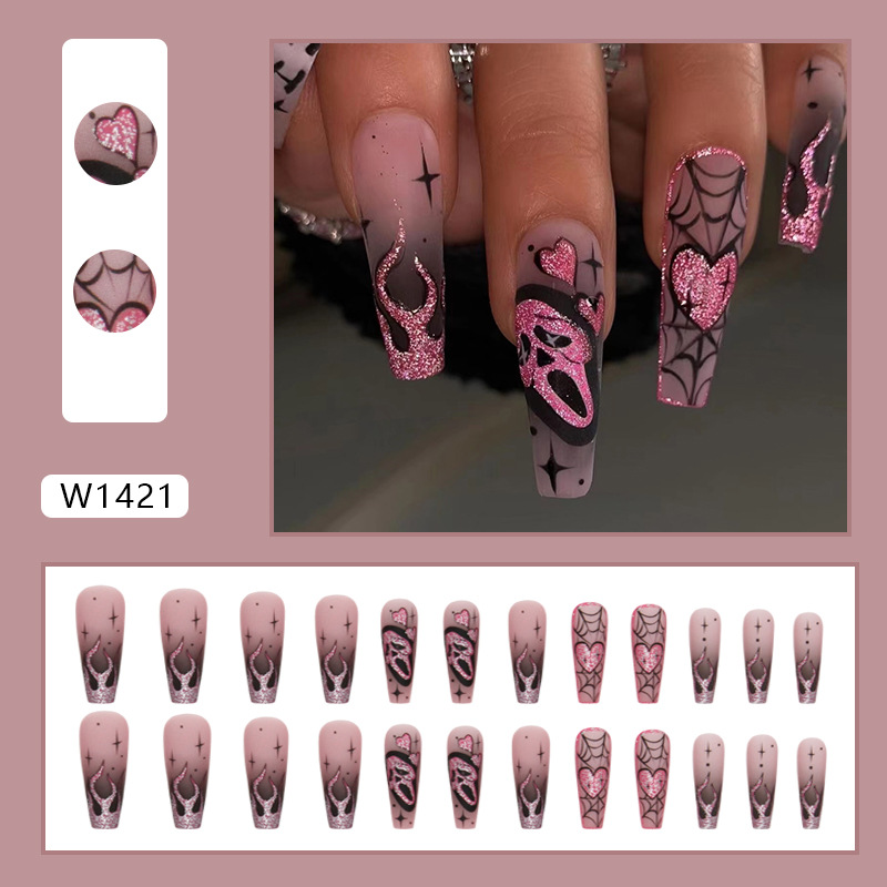 24 Uñas Postizas con Lentejuel - Nail Art Gliter reseña y precio