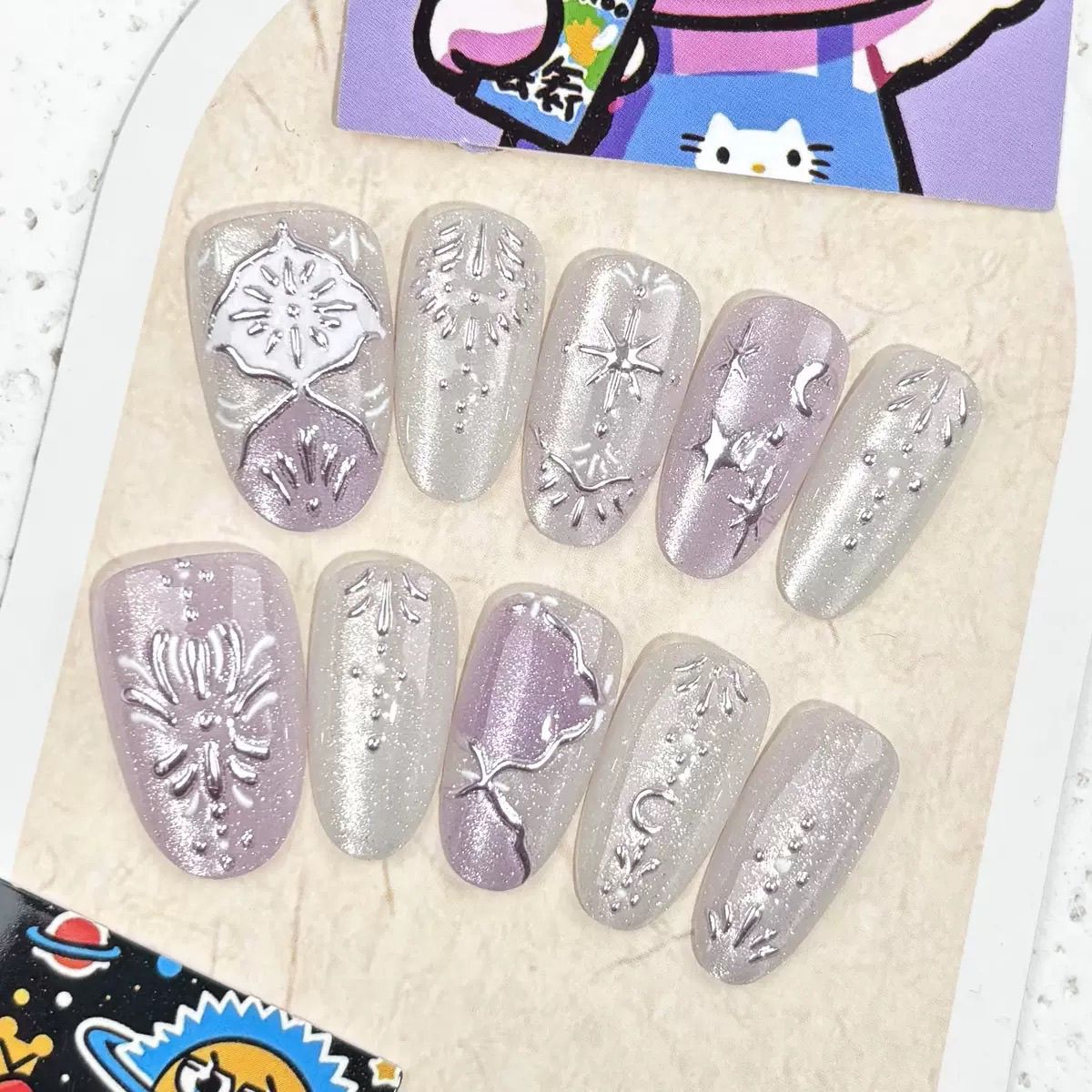 10 Uñas Postizas Barrocas con  - Nail Art Maroon reseña y precio