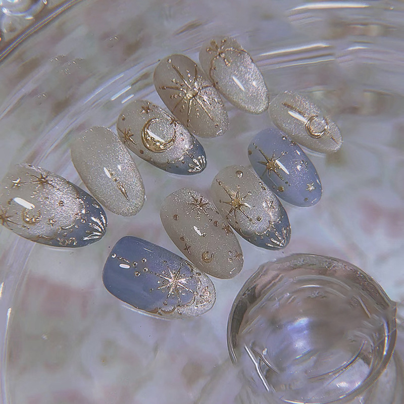 24 Uñas Postizas Adornadas con - Nail Art Gliter reseña y precio