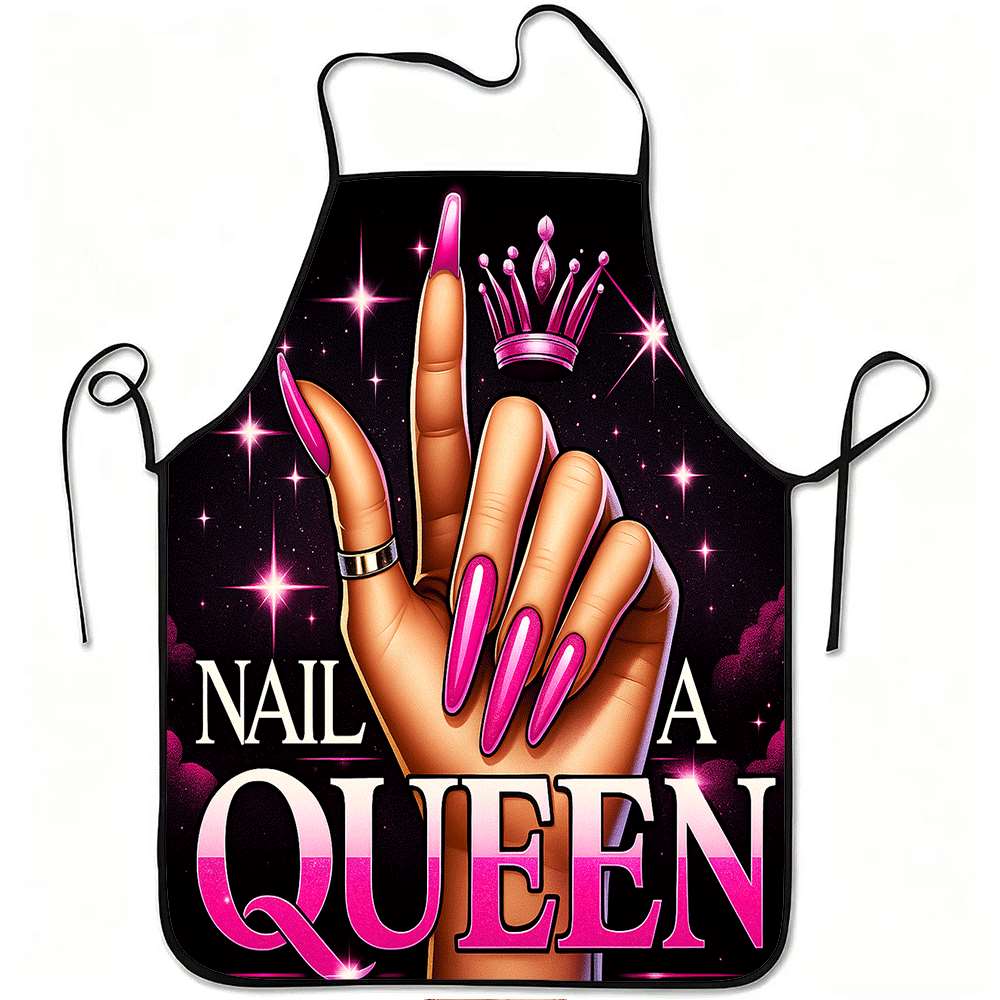 1 delantal moderno con temátic - Nail Art Queen reseña y precio