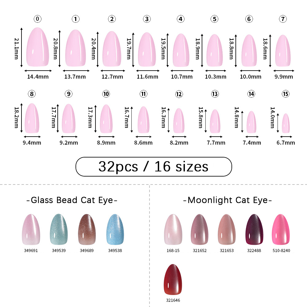 VITAGWX 32 Uñas Postizas Adhes - Nail Art Gliter reseña y precio