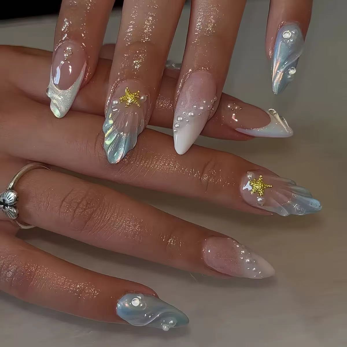 24 Uñas Postizas Cortas Ovalad - Nail Art Oval reseña y precio