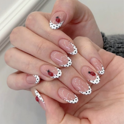 Juego de 24 Uñas Postizas Alme - Nail Art French reseña y precio