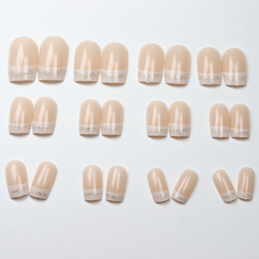 24 piezas/set de uñas postizas - Nail Art Gliter reseña y precio