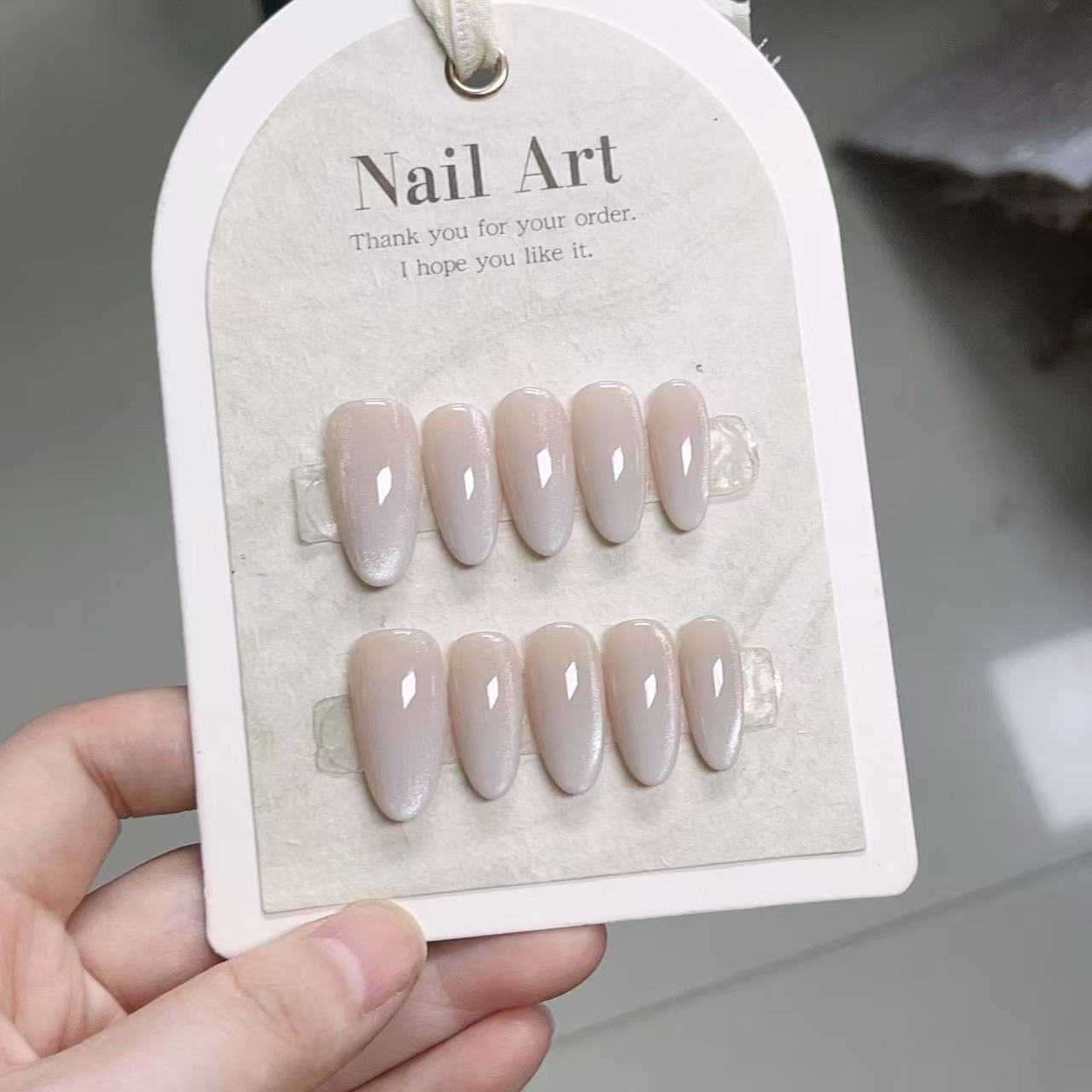 10 Uñas Postizas de Color Sóli - Nail Art French reseña y precio