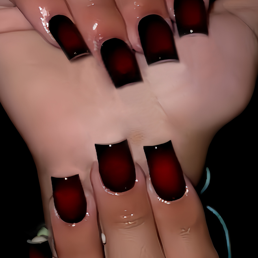 Uñas postizas cortas cuadradas - Nail Art French reseña y precio