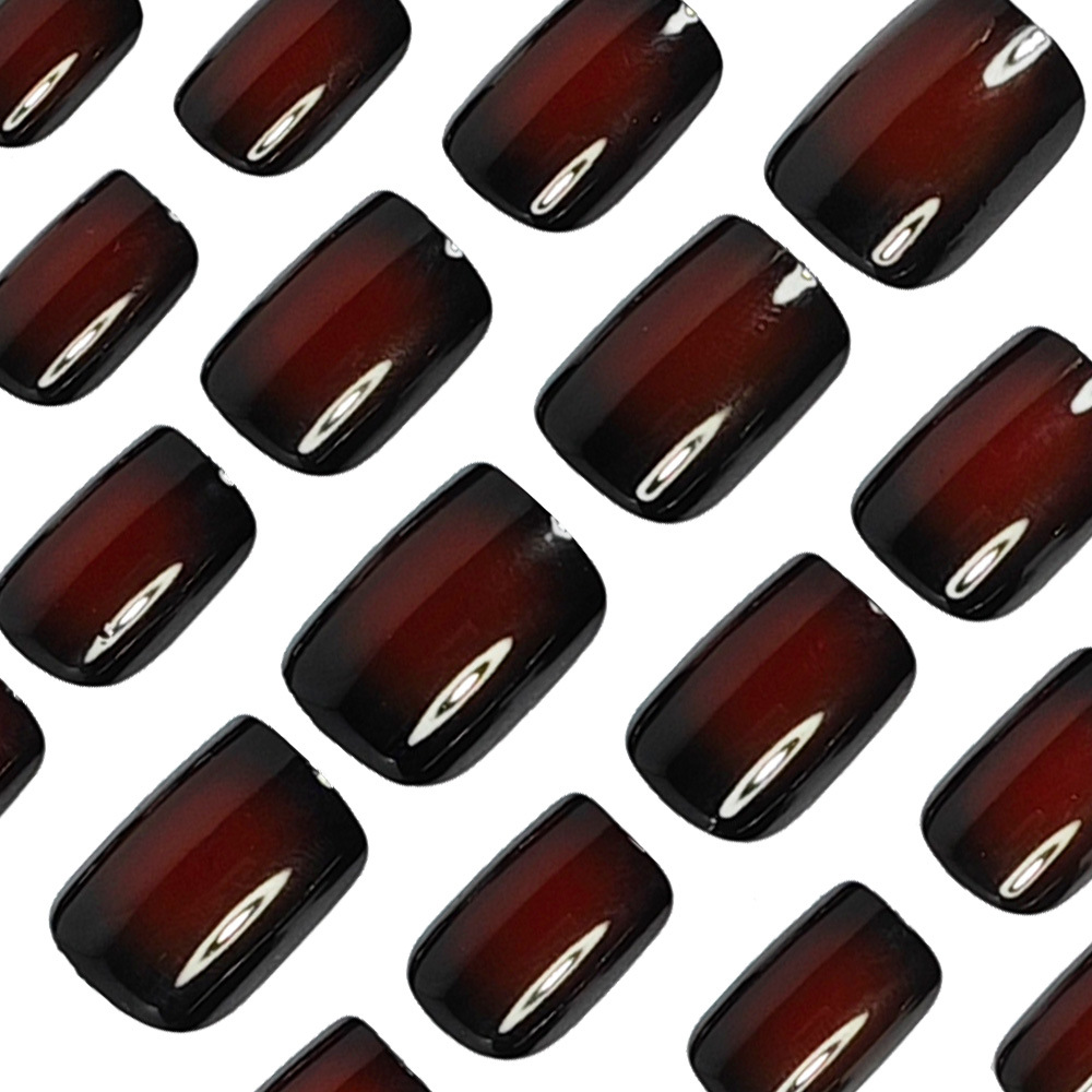 Uñas postizas cortas cuadradas - Nail Art French reseña y precio