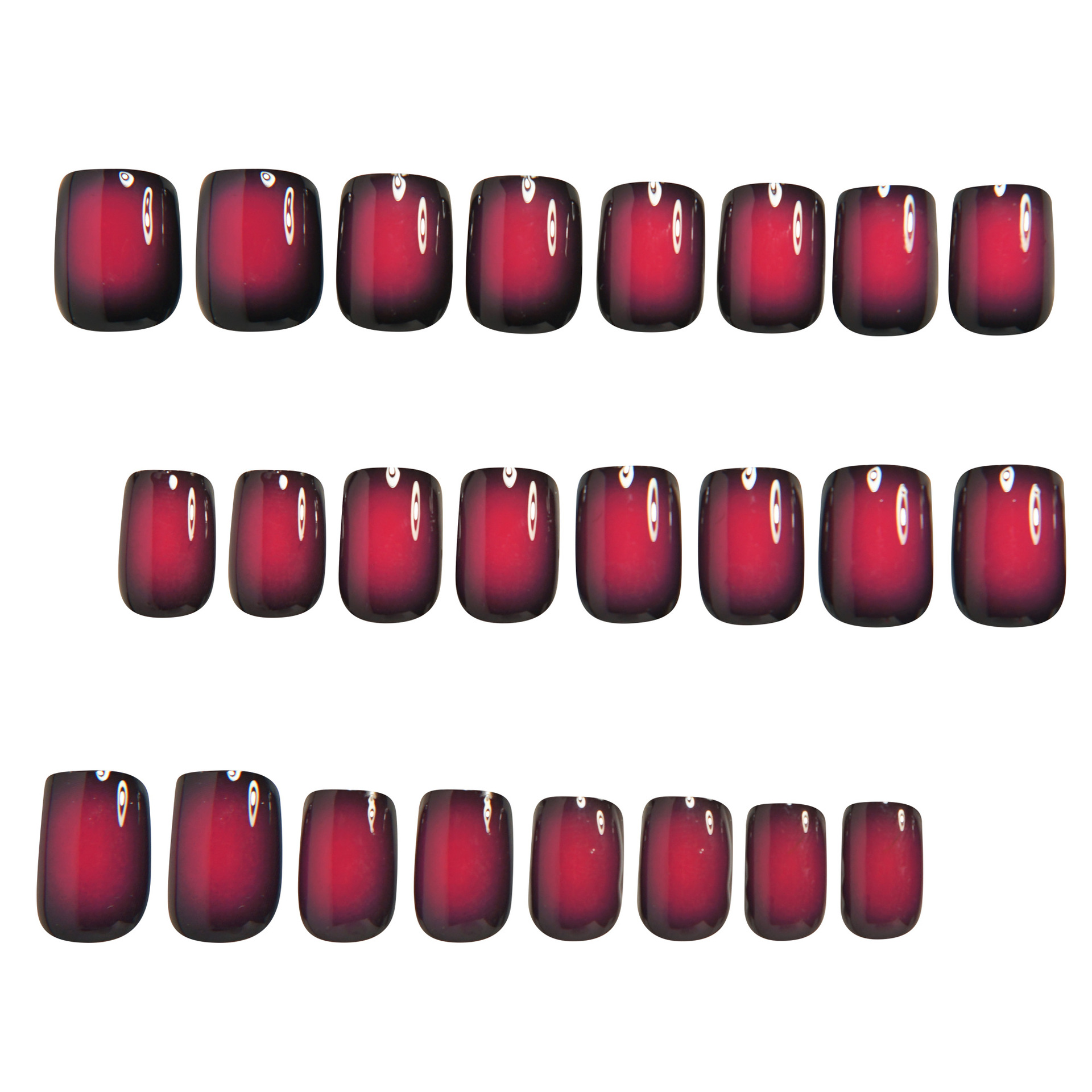 Uñas postizas cortas cuadradas - Nail Art French reseña y precio