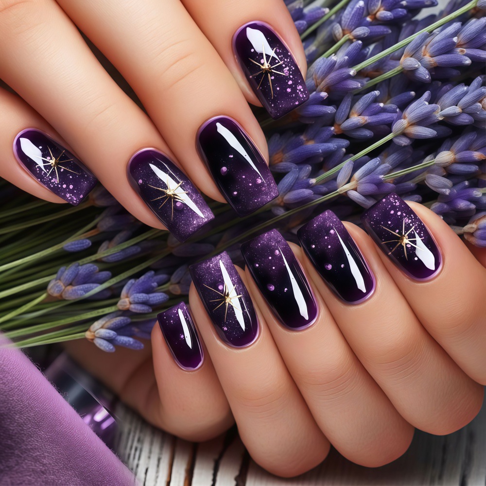 Uñas postizas cortas y mediana - Nail Art Maroon reseña y precio