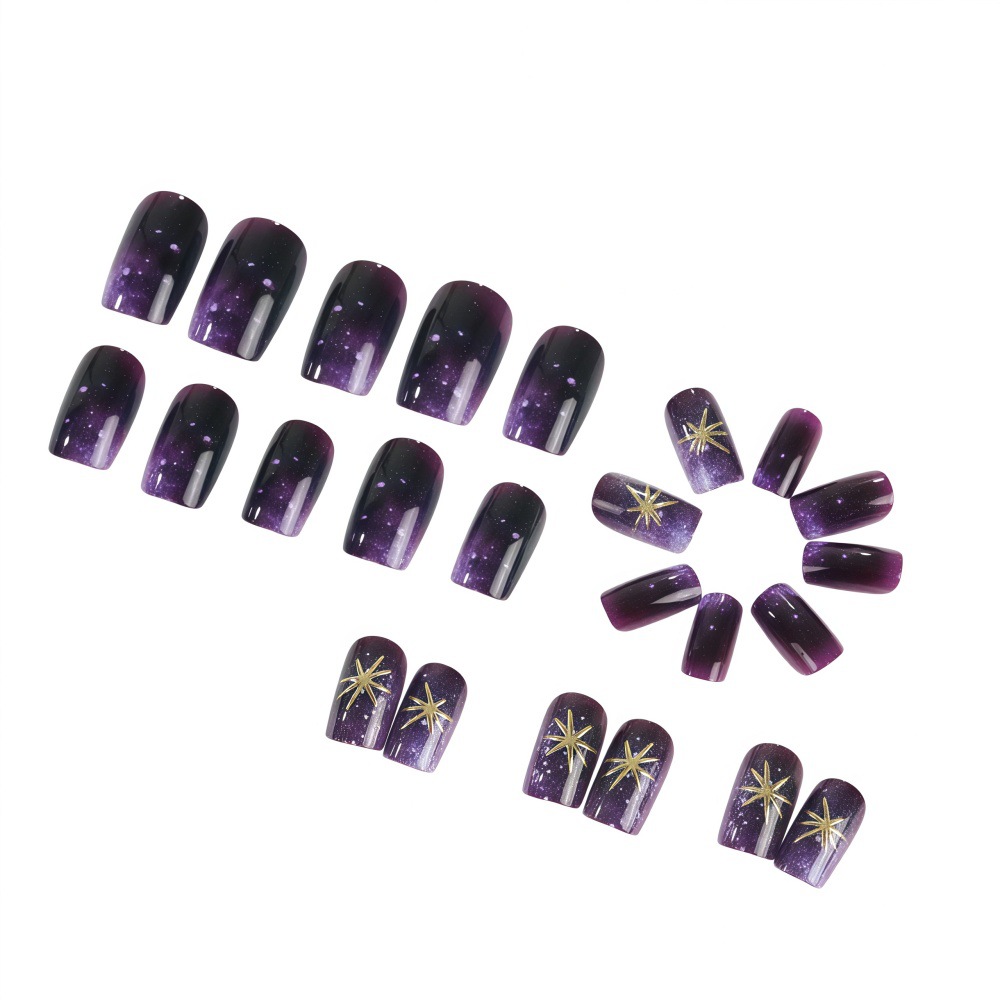 Uñas postizas cortas y mediana - Nail Art Maroon reseña y precio