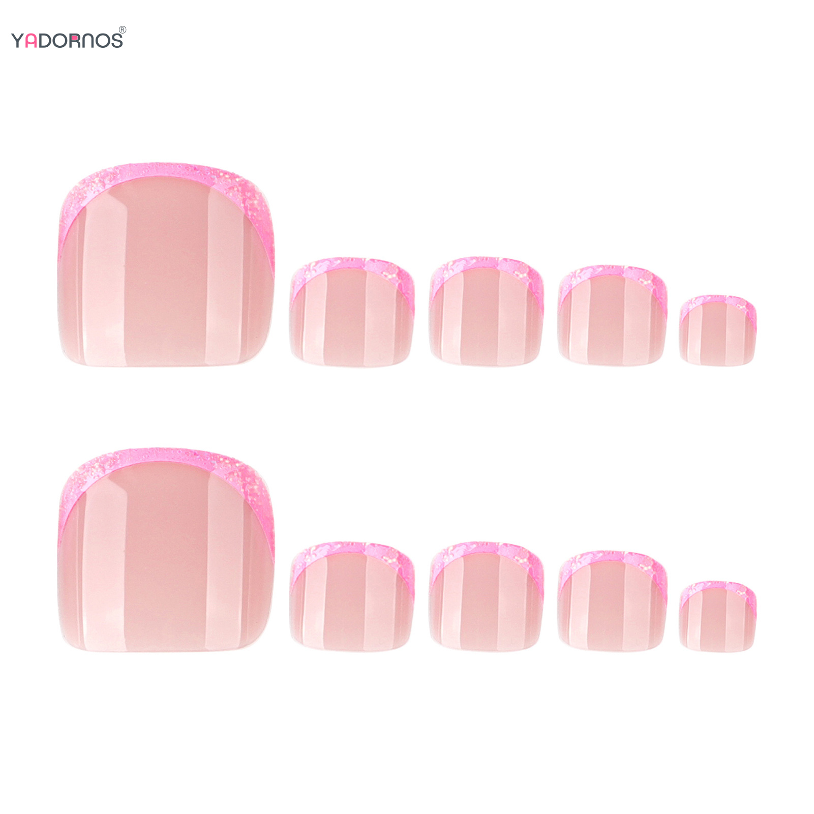 Uñas postizas con puntas franc - Nail Art Gliter reseña y precio