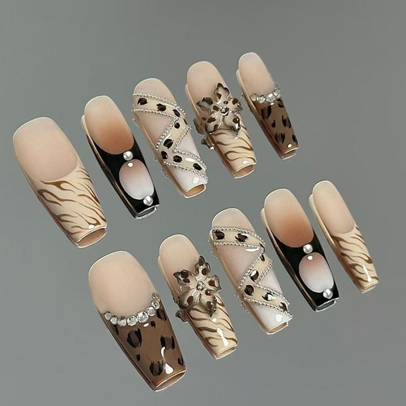 10 Uds. Uñas Postizas Francesa - Nail Art French reseña y precio