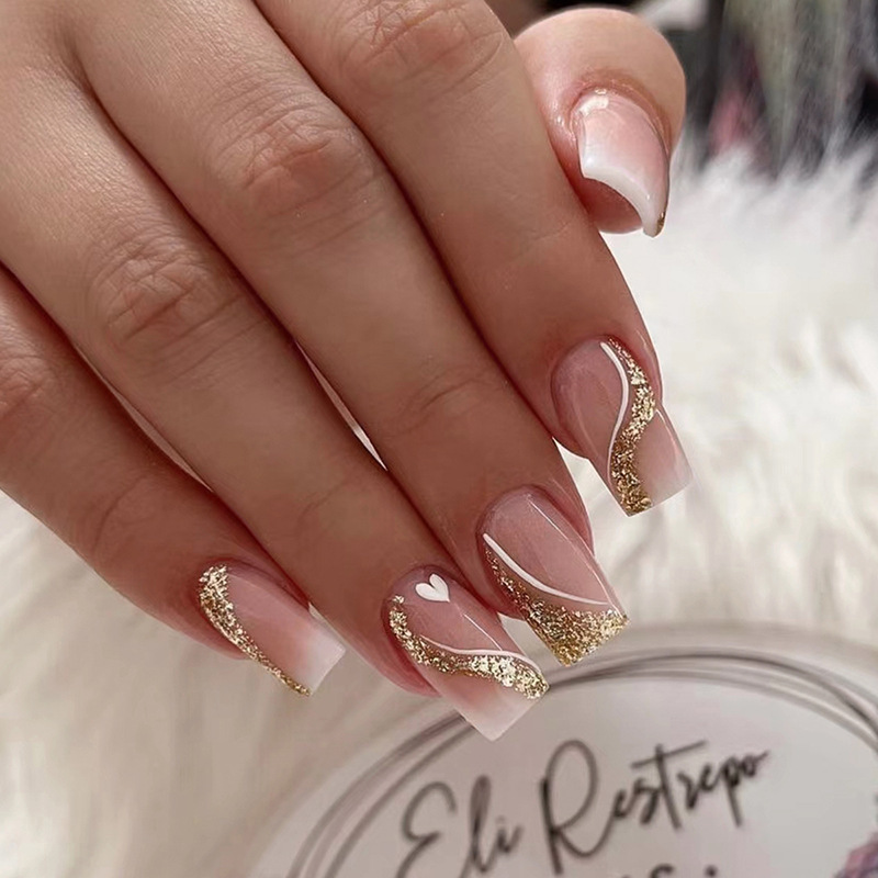 Uñas postizas cortas y mediana - Nail Art Gliter reseña y precio