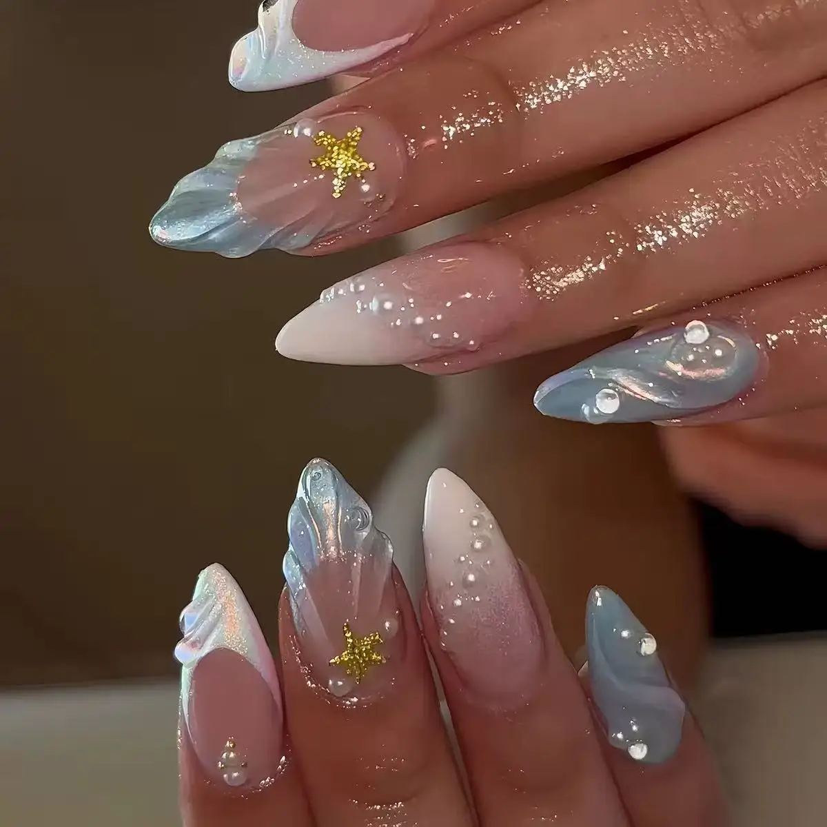Uñas postizas francesas ovalad - Nail Art Oval reseña y precio