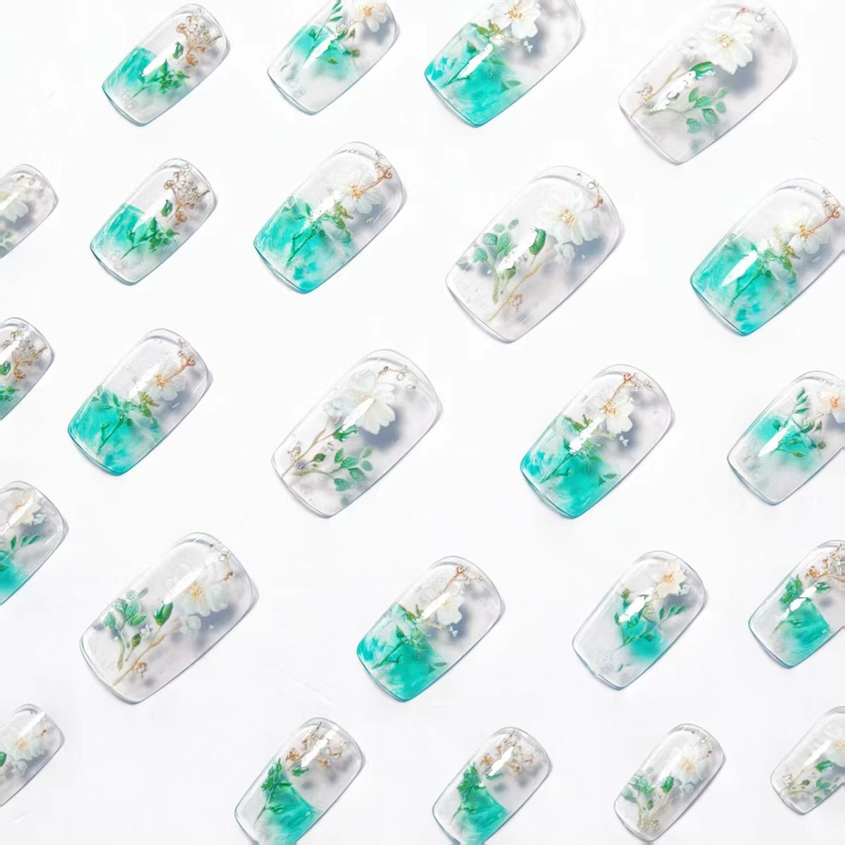 Uñas postizas medianas para mu - Nail Art Aesthetic reseña y precio