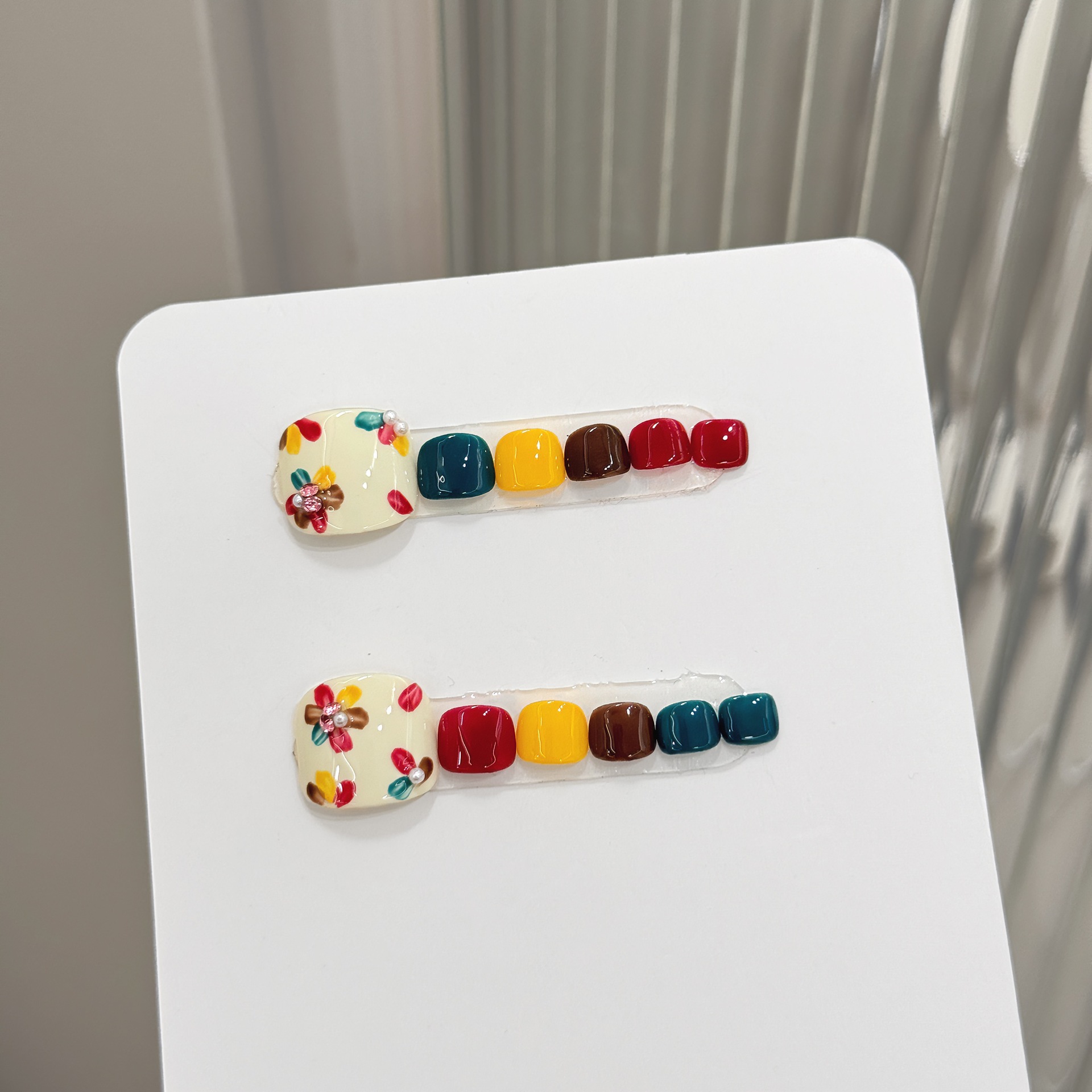 12 Uds. De uñas postizas hecha - Nail Art Gliter reseña y precio