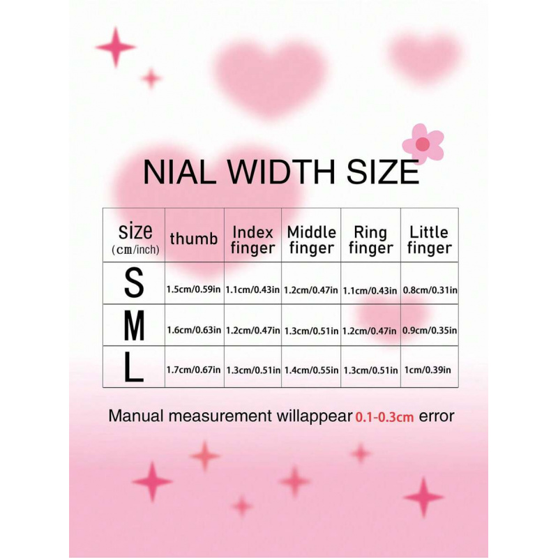 10 piezas de uñas postizas ros - Nail Art Oval reseña y precio