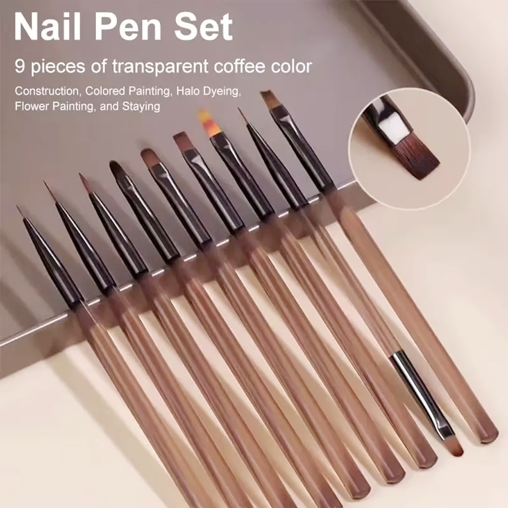 9 Uds. Pincel para uñas para d - Nail Art Viral reseña y precio