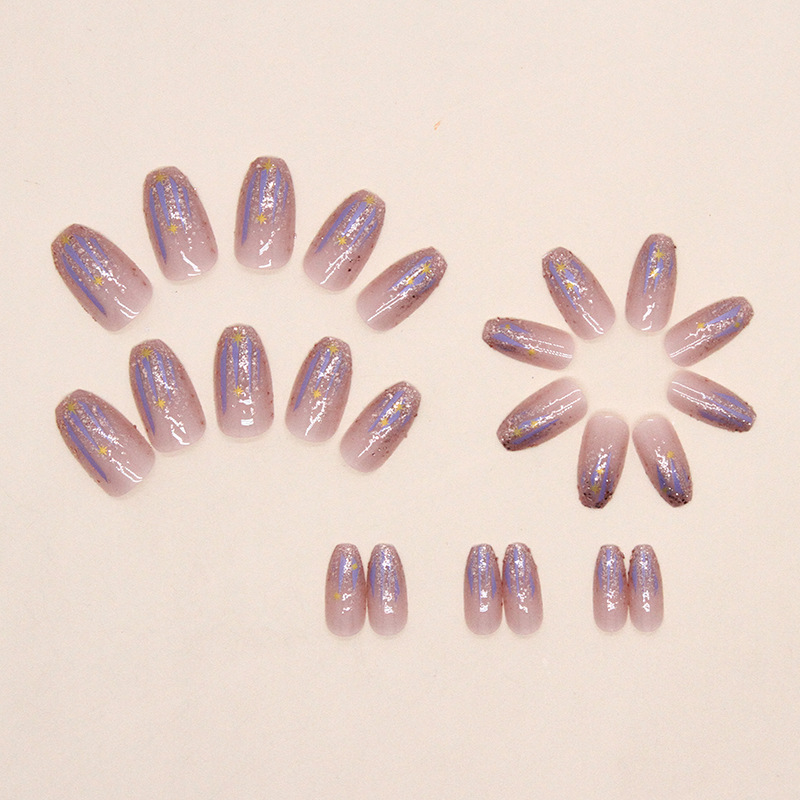 Uñas postizas cortas para muje - Nail Art Gliter reseña y precio