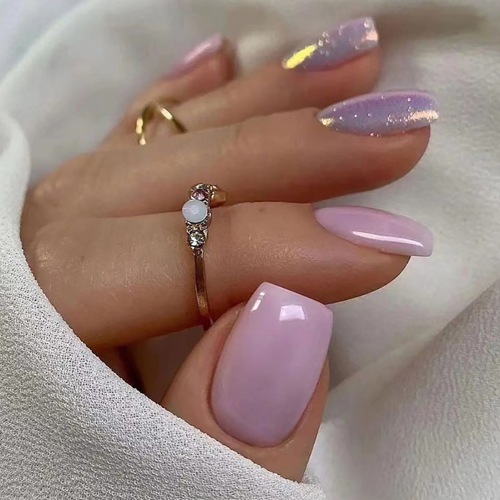 Uñas postizas cortas para muje - Nail Art Gliter reseña y precio