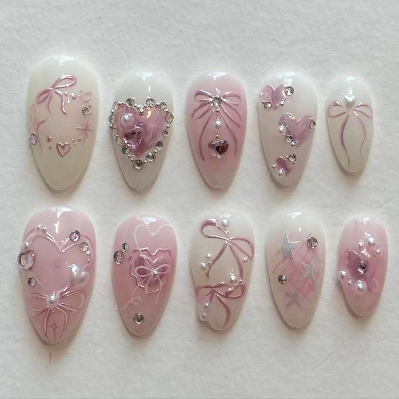 Juego de 24 Uñas Postizas Fran - Nail Art Oval reseña y precio