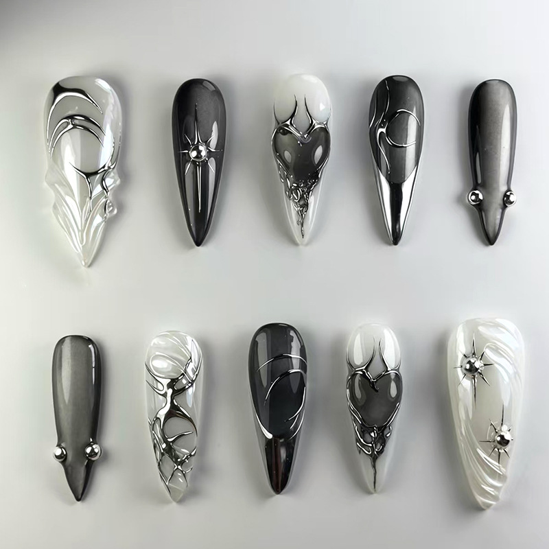 Juego de 24 Uñas Postizas Fran - Nail Art Oval reseña y precio